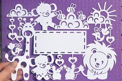 Animal paper cut SVG / DXF / EPS files Product Image 1