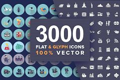 Jumbo Flat-Glyph Icons Pack Product Image 2
