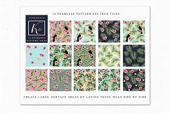 Tropical summer Seamless Travel pattern tiles. Product Image 2