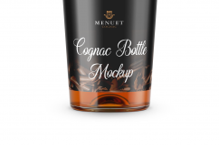 Cognac Bottle Mockup - Front View Product Image 4