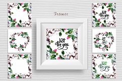 Cool cotton PNG watercolor set Product Image 7