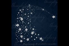 16 Glowing Glitter Comet Star Galaxy, Gold Rain Comet Star Product Image 3