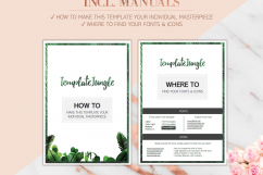 3-Page Media Kit Blogger Template - ROSIE - Press Kit for Blog, MS WORD (.docx), incl. About sheet/ Statistics sheet/ Rates sheet Product Image 3