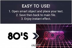 80&#039;s Retro Text Effect Mockup Product Image 2