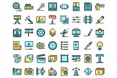 Editor icons set vector flat Product Image 1