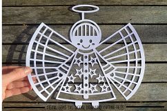 Angel paper cut SVG  DXF  EPS files Product Image 2