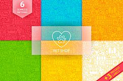 Pet Shop Line Tile Patterns Product Image 1