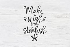 Make a wish upon a Starfish SVG, EPS, PNG, DXF Product Image 1