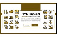 Hydrogen Industry Landing Header Vector Product Image 1