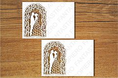 Wedding card SVG files for Silhouette Cameo and Cricut. Clipart PNG transparent included. Product Image 2