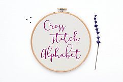 Cross Stitch Alphabet Pattern (Alph48) Product Image 1