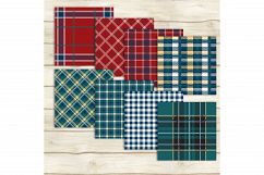 24 Princess Plaid Digital Papers, Tartan, Gingham, Check Product Image 6