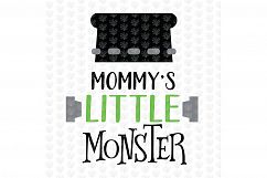 Mommy Little Monster - Halloween SVG EPS DXF PNG Cut File Product Image 3
