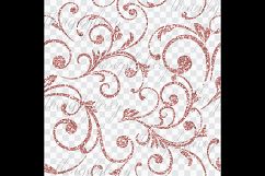 42 Pale Pink Peach Glitter Seamless Damask Ornament Overlays Product Image 9