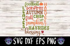 Autumn Sayings | SVG DXF EPS PNG Digital Cut File Download Product Image 1