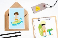 Surfer Boys graphics and illustrations Product Image 4