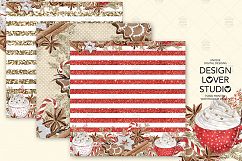 Gingerbread Cookies Christmas digital paper pack Product Image 6