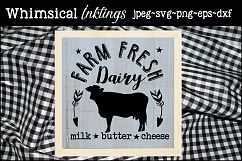 Farm Fresh Dairy SVG Product Image 1