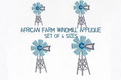 African Windmill Appliqué Machine Embroidery Download Product Image 1