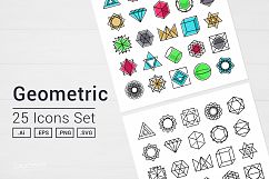 Geometric Icons Set Product Image 1