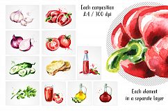 Gazpacho. Watercolor collection Product Image 2