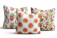 Watercolor tropical fruits clipart Product Image 9