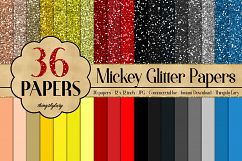 SALE OFF 432 Glitter Digital Paper, Princess Kid Party Paper Product Image 7