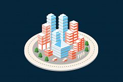 A large set of isometric buildings Product Image 3