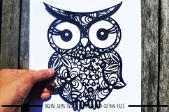 Owl Paper Cut SVG / DXF / EPS File Product Image 1