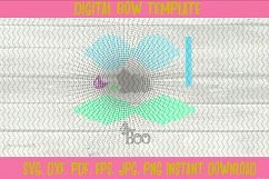 Halloween Boo Witch Hat Hair Bow Template Product Image 2