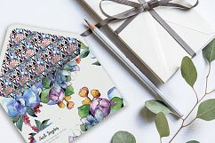 Bouquets flowers set PNG watercolor Product Image 6