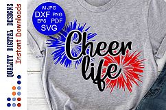 Cheer life svg files Sports svg Cheer life shirt svg Cheer Product Image 1