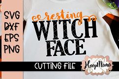 Resting Witch Face - Halloween SVG Cu Product Image 1