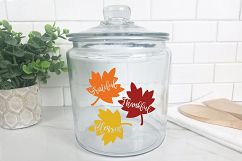 Grateful Thankful Blessed SVG - Fall SVG Cut File - DXF EPS Product Image 8