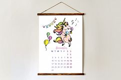 Cute Unicorns- calendar 2018 Product Image 3