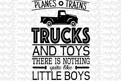 Little boys ducks, trucks, bucks SVG DXF PNG file Product Image 2