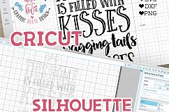 This home is filled with Kisses, Wagging Tails, Wet Noses and Love Cutting File  (SVG, DXF, PNG) Product Image 2
