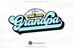 Mini-bundle! My Favorite People Call me: Daddy, Grandpa, Mommy &amp; Grandma, Printable, cut file: dxf, eps, png, jpeg, svg files Product Image 8