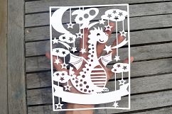 Dragon Paper Cut SVG / DXF / EPS File Product Image 5