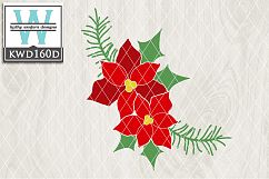 Christmas SVG - Poinsettias KWD160D Product Image 1