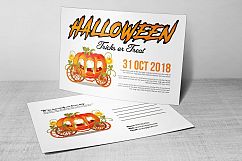 Halloween Trick or Treat Postcard Product Image 2
