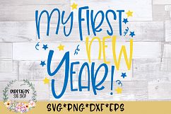 My First New Year SVG Cut File Product Image 1