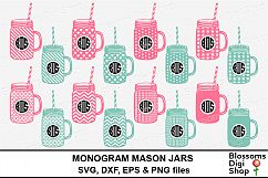 Monogram Mason Jars Product Image 1