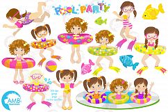 Pool party Mega clipart, graphics pack AMB-901-902-903 Product Image 4