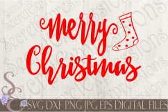 Merry Christmas with Stocking Product Image 1