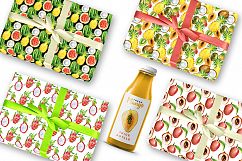 Watercolor tropical fruits clipart Product Image 8