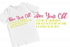 3 year old - Third Birthday - SVG Bundle Product Image 11