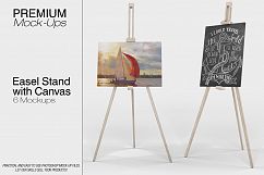 Easel Stand with Canvas Product Image 1