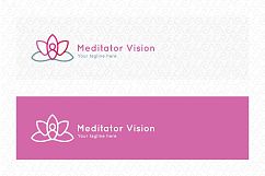Meditator Vision - Human Figure Stock Logo Template Product Image 2