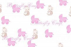 Sweet dreams digital paper, Baby shower paper, Baby girl digital paper, Baby girl printables, Kids paper, goodnight papers, Nursery Papers Product Image 3